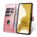For Samsung Galaxy S23+ Anti-scratch Phone Cover Square Leather Mobile Phone Case with Stand Wallet