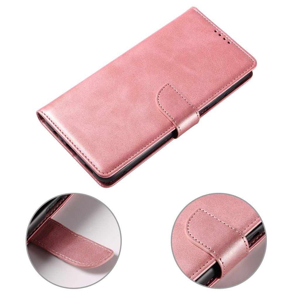 For Samsung Galaxy S23+ Anti-scratch Phone Cover Square Leather Mobile Phone Case with Stand Wallet
