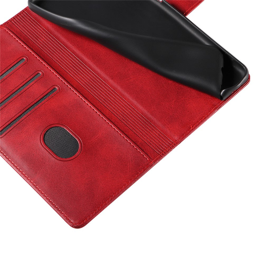 For Samsung Galaxy A33 5G Stand Phone Cover Square Magnetic Clasp Wallet Leather Phone Case