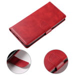 For Samsung Galaxy A33 5G Stand Phone Cover Square Magnetic Clasp Wallet Leather Phone Case