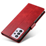 For Samsung Galaxy A33 5G Stand Phone Cover Square Magnetic Clasp Wallet Leather Phone Case