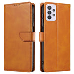 For Samsung Galaxy A33 5G Stand Phone Cover Square Magnetic Clasp Wallet Leather Phone Case