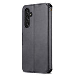 AZNS til Samsung Galaxy A34 5G cover af læder med kalvetekstur, pung og stander, anti-drop etui