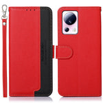 KHAZNEH Anti-fall Phone Case For Xiaomi 13 Lite / Civi 2 5G , RFID Blocking Litchi Texture Leather Cover Stand Wallet