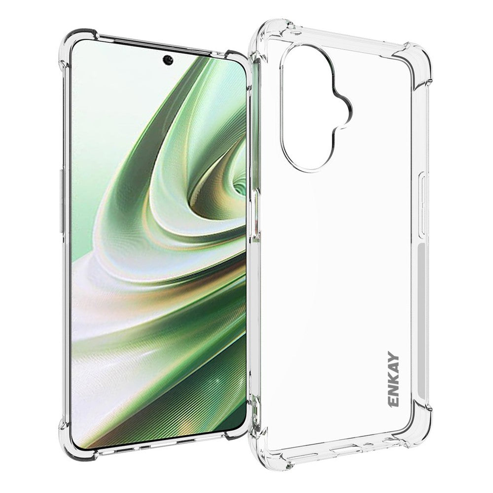 ENKAY HAT PRINCE För OnePlus Nord CE 3 Lite 5G / Nord N30 5G Mjukt TPU mobilskal Halkfri Randig Kant Stötsäker mobilskal
