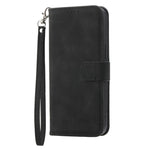DIERFENG DF-03 for Samsung Galaxy A04e 4G / F04 4G / M04 4G Leather Phone Case Lines Imprinted Stand Phone Wallet Cover