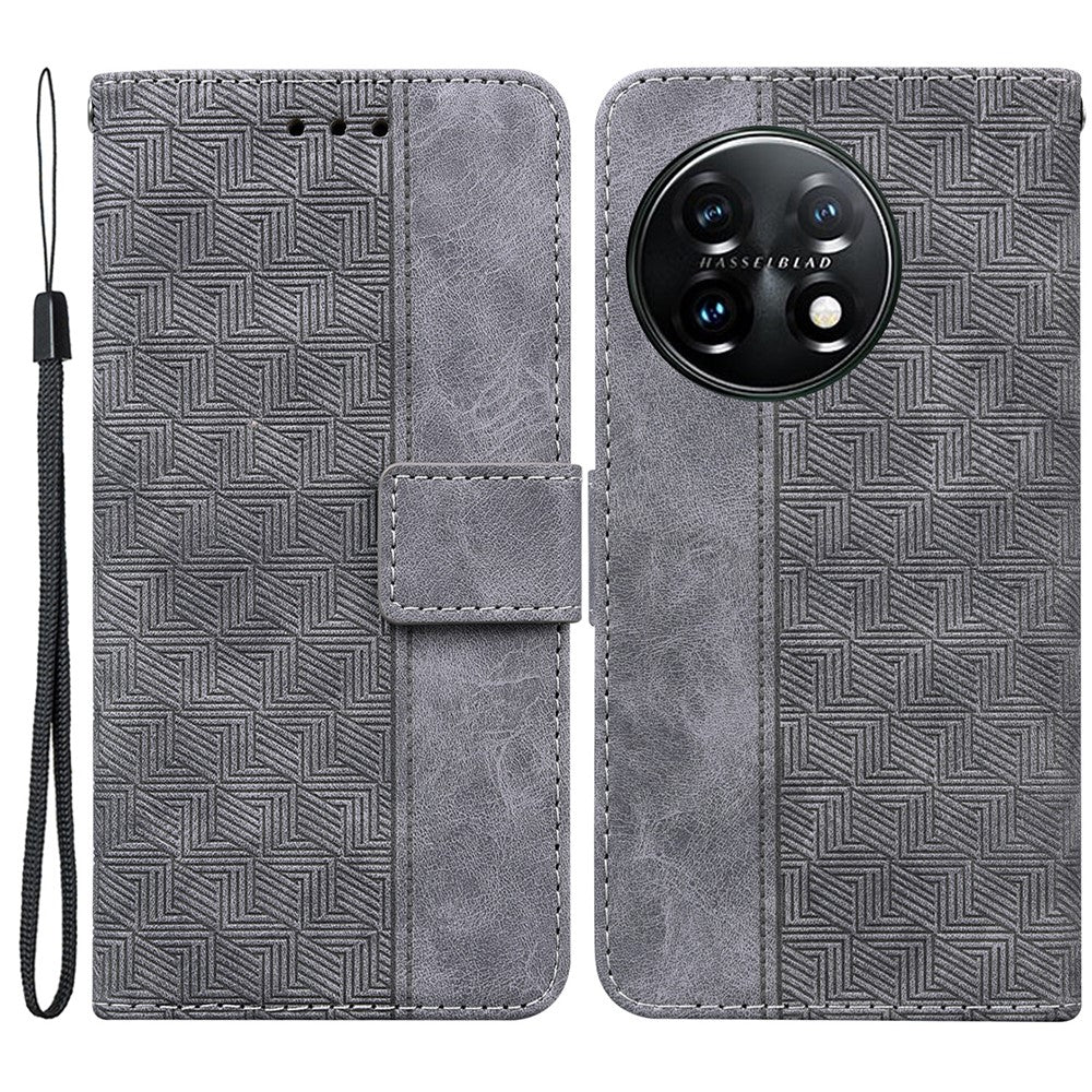 OnePlus 11 5G mobilplånboksfodral stativ tryckt läder fullt skydd mobilmobilfodral
