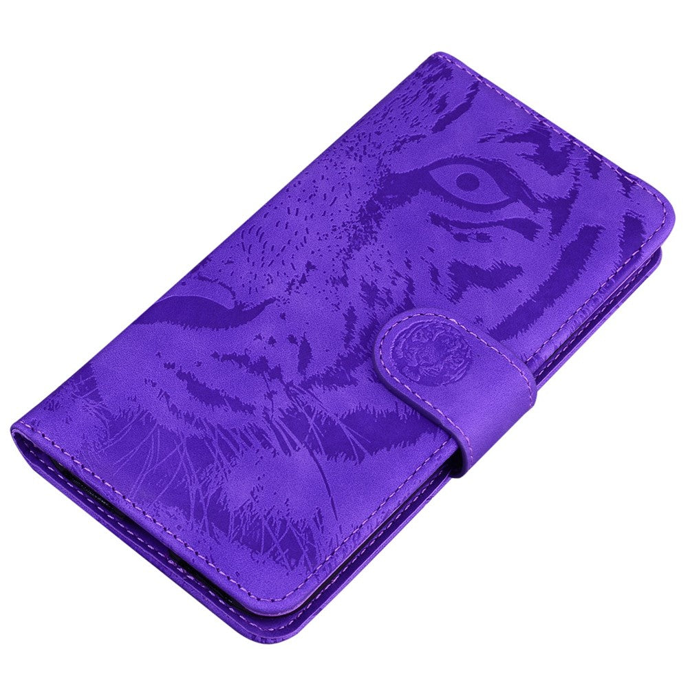 OnePlus 11 5G-mobilcover med tigertryk, PU-læder, pungeetui, stativ, beskyttende mobilcover