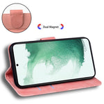 For Samsung Galaxy F04 4G / M04 4G / A04e 4G Stand Wallet Phone Cover Tiger Pattern Imprinted Leather Case