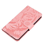 For Samsung Galaxy F04 4G / M04 4G / A04e 4G Stand Wallet Phone Cover Tiger Pattern Imprinted Leather Case