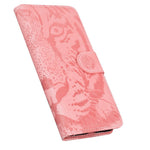 For Samsung Galaxy F04 4G / M04 4G / A04e 4G Stand Wallet Phone Cover Tiger Pattern Imprinted Leather Case