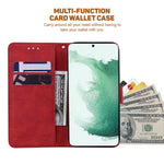 Til Samsung Galaxy A04e 4G / F04 4G / M04 4G Imprintet Telefoncover PU Læderpung Stødsikkert Standercover med Håndrem