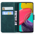 Til Samsung Galaxy A04e 4G / F04 4G / M04 4G Læder Telefoncover Sommerfuglemønster Tryk Pung Telefonstativ Cover