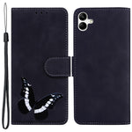 Til Samsung Galaxy A04e 4G / F04 4G / M04 4G Læder Telefoncover Sommerfuglemønster Tryk Pung Telefonstativ Cover
