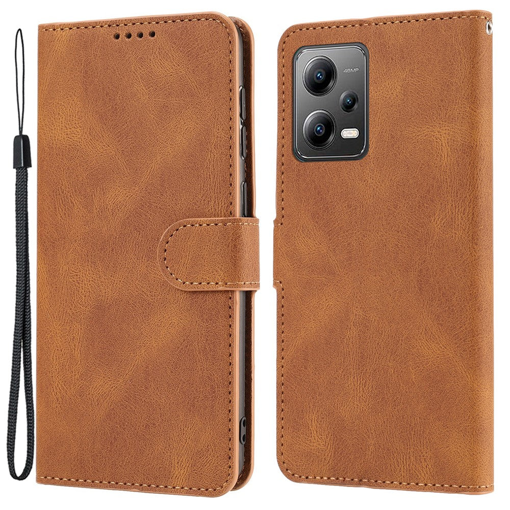 Xiaomi Redmi Note 12 Pro+ 5G / Note 12 Explorer 5G Läderfodral med stativ, plånboksfodral och rem