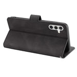 For Samsung Galaxy A24 4G (162.1 x 77.6 x 8.3mm) Drop-proof Leather Phone Case Stand Wallet Cover with Strap