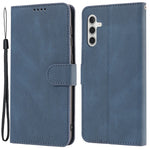For Samsung Galaxy A24 4G (162.1 x 77.6 x 8.3mm) Drop-proof Leather Phone Case Stand Wallet Cover with Strap