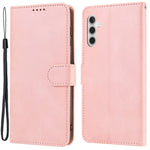 For Samsung Galaxy A24 4G (162.1 x 77.6 x 8.3mm) Drop-proof Leather Phone Case Stand Wallet Cover with Strap