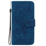 For Honor X8 5G PU Leather Wallet Case Imprinted Rose Butterfly Stand Phone Cover