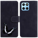 For Honor X8 5G Butterfly Pattern Printing TPU+PU Leather Phone Case Wallet Phone Stand Cover