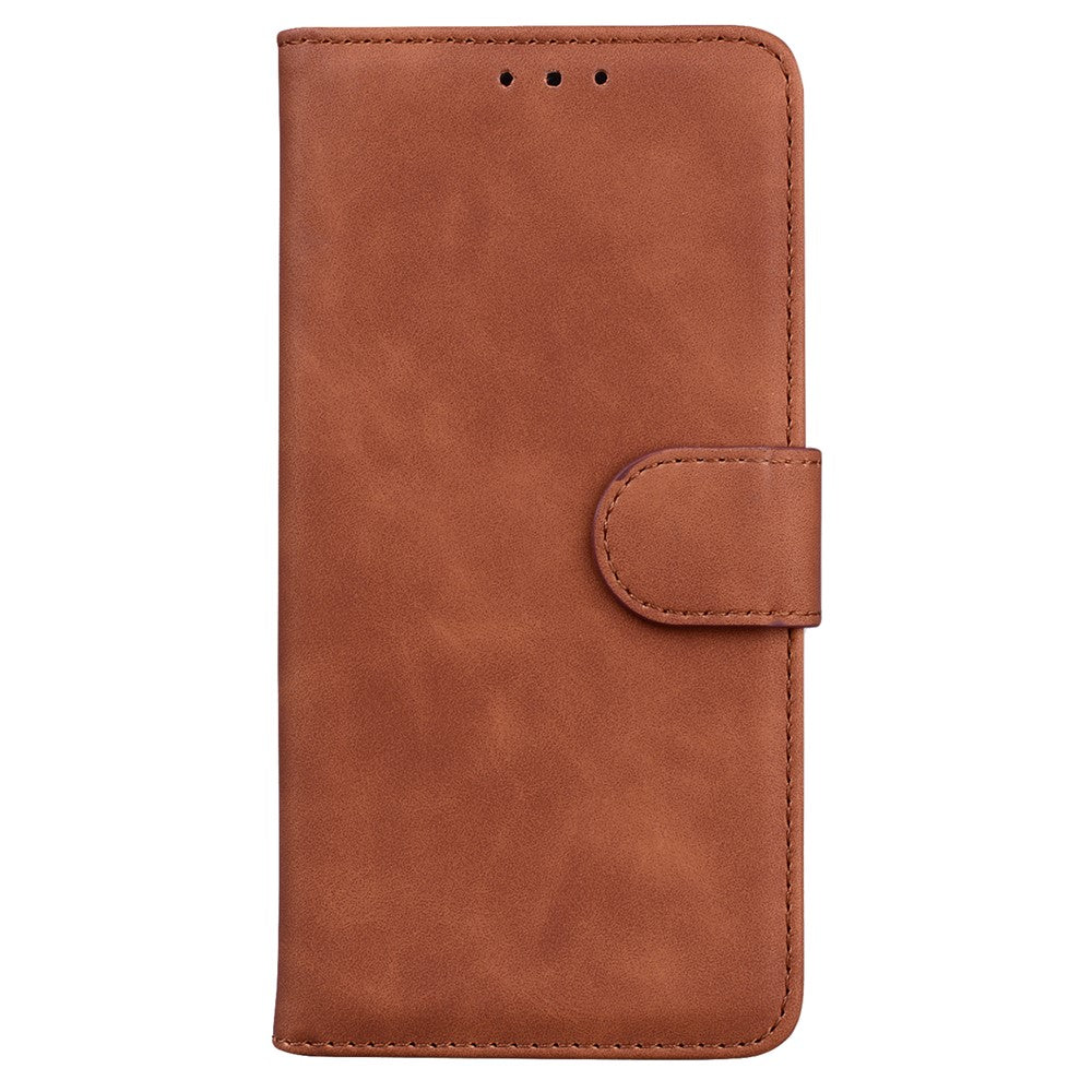 Til Honor X8 5G Anti-fingeraftryk læder telefoncover ensfarvet standerpungcover