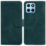 Til Honor X8 5G Anti-fingeraftryk læder telefoncover ensfarvet standerpungcover