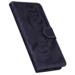 For Honor X8 5G Mobiltelefonetui Stativ Pung Tiger Mønster Præget PU Læder Flip Telefoncover