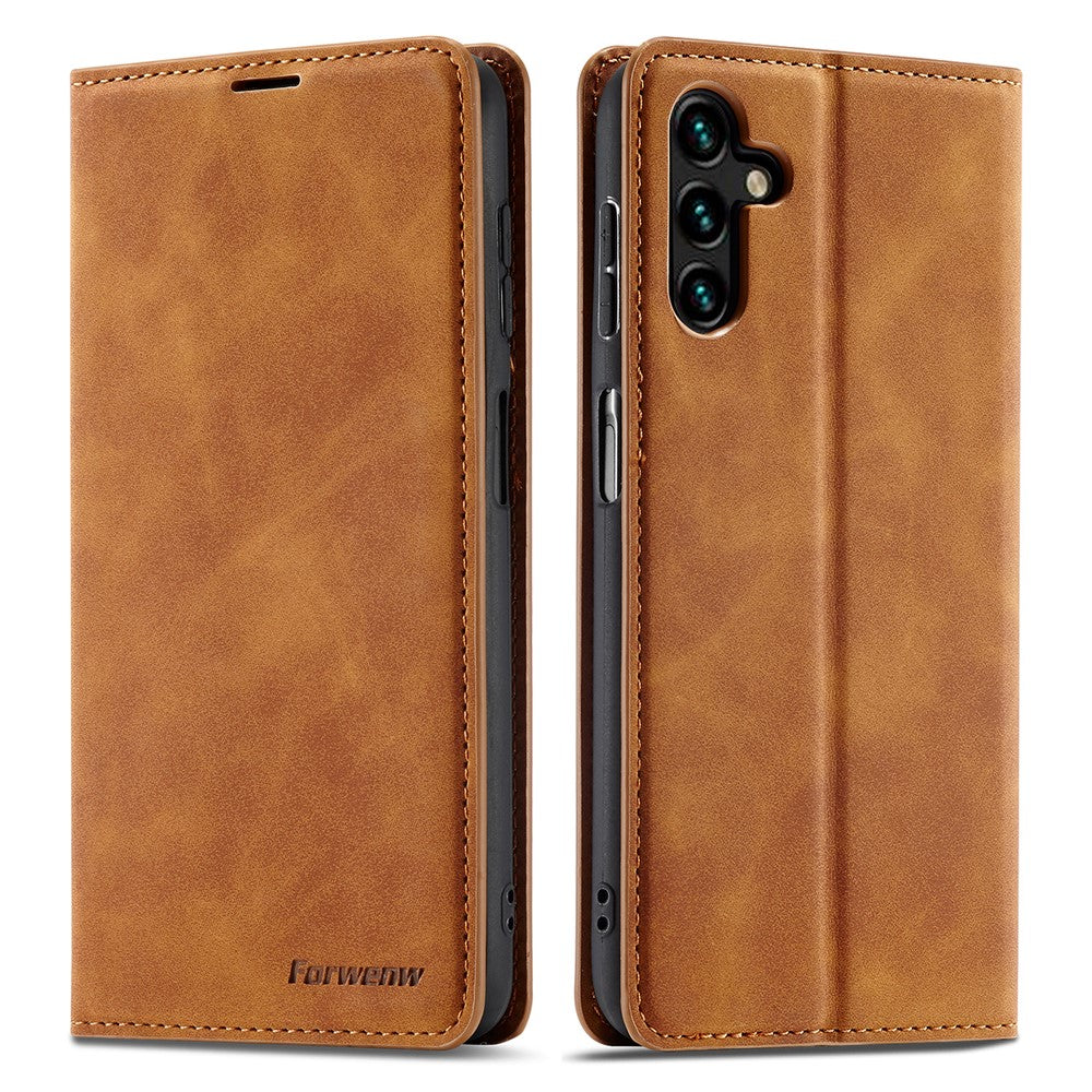 FORWENW Fantasy Series til Samsung Galaxy A34 5G Foldbart Stand Pungcover Hudvenligt Læder Telefoncover