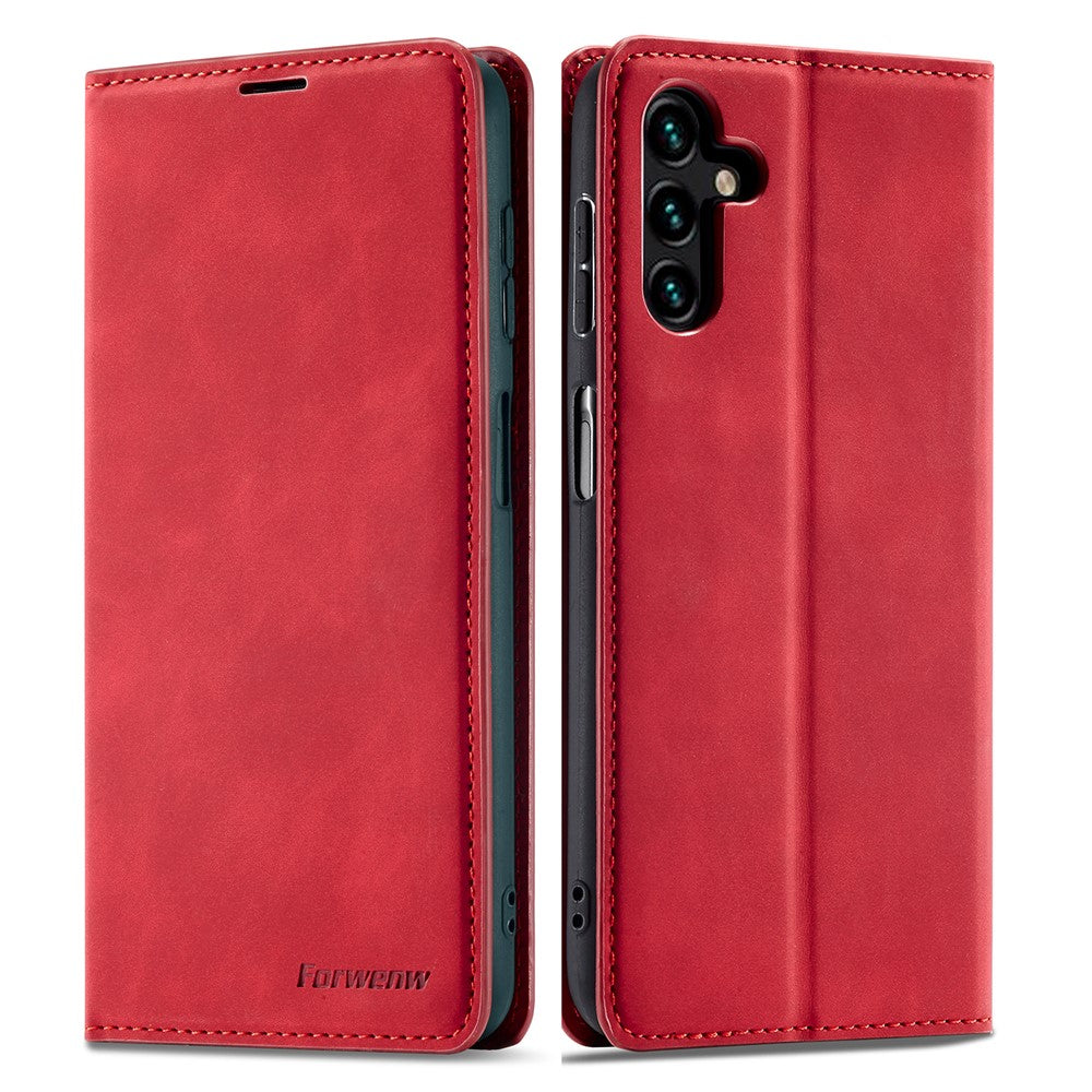 FORWENW Fantasy Series til Samsung Galaxy A34 5G Foldbart Stand Pungcover Hudvenligt Læder Telefoncover