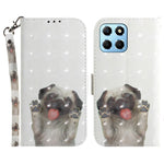PU Leather Case for Honor X8 5G Protective Shell Wallet Phone Flip Cover with Strap