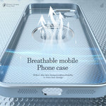 R-JUST SJ55 For iPhone 14 Pro TPU+PC+Metal Back Cover Hollow Magnetic Anti-drop Phone Case Compatible with MagSafe