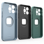 R-JUST SJ55 For iPhone 14 Pro TPU+PC+Metal Back Cover Hollow Magnetic Anti-drop Phone Case Compatible with MagSafe