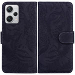 For Xiaomi Redmi Note 12 Pro+ 5G PU Leather Wallet Case Tiger Pattern Imprinted Stand Flip Phone Cover