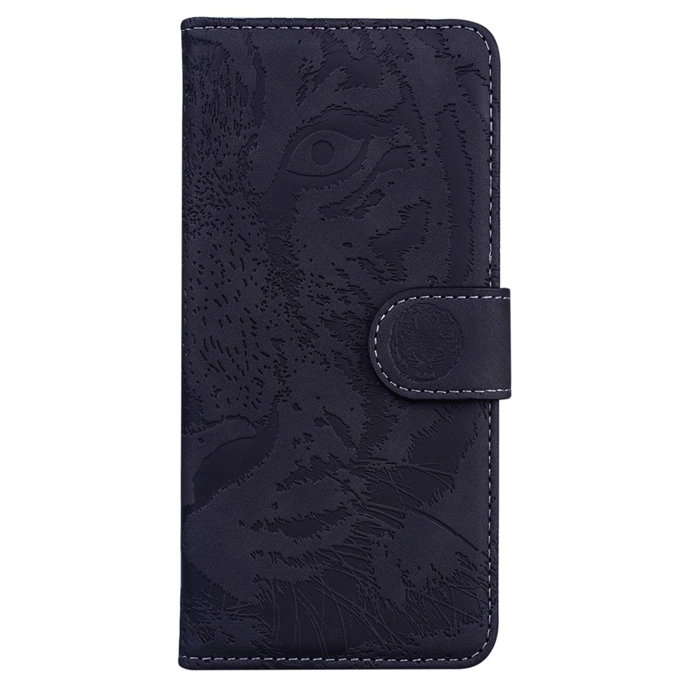 For Xiaomi Redmi Note 12 Pro+ 5G PU Leather Wallet Case Tiger Pattern Imprinted Stand Flip Phone Cover