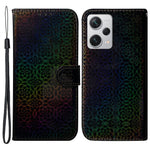 Xiaomi Redmi Note 12 Pro+ 5G PU-läderflipfodral med bländande blommönster plånboksfodral