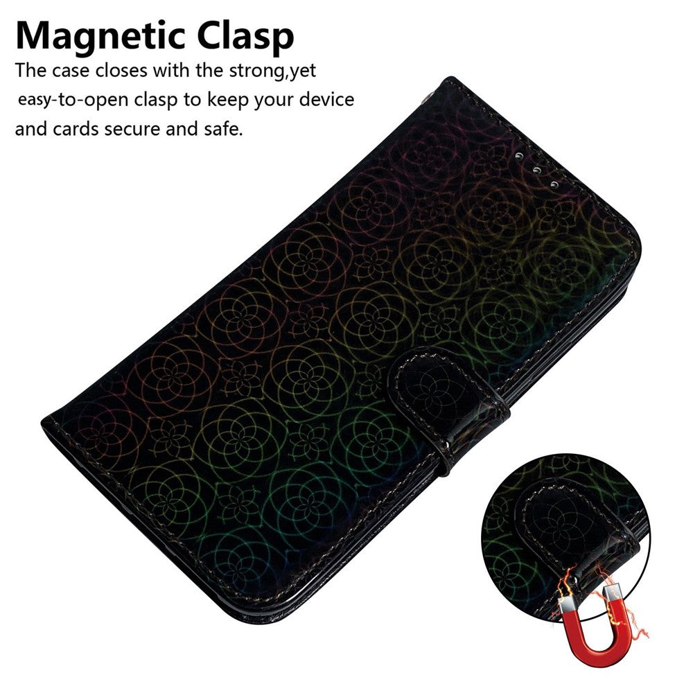 For Xiaomi Redmi Note 12 Pro+ 5G PU Leather Flip Case Dazzling Flower Pattern Wallet Stand Phone Cover