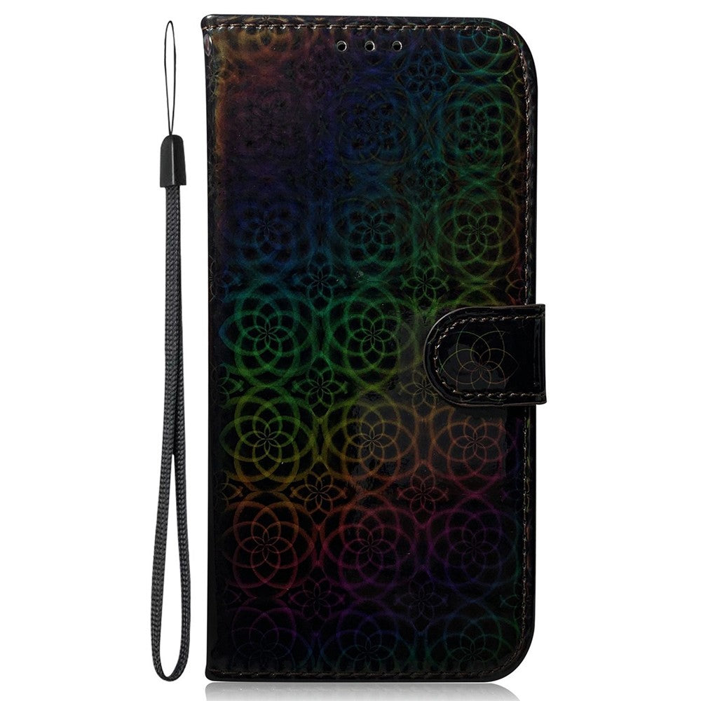 For Xiaomi Redmi Note 12 Pro+ 5G PU Leather Flip Case Dazzling Flower Pattern Wallet Stand Phone Cover