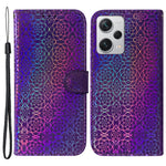 Xiaomi Redmi Note 12 Pro+ 5G PU-läderflipfodral med bländande blommönster plånboksfodral