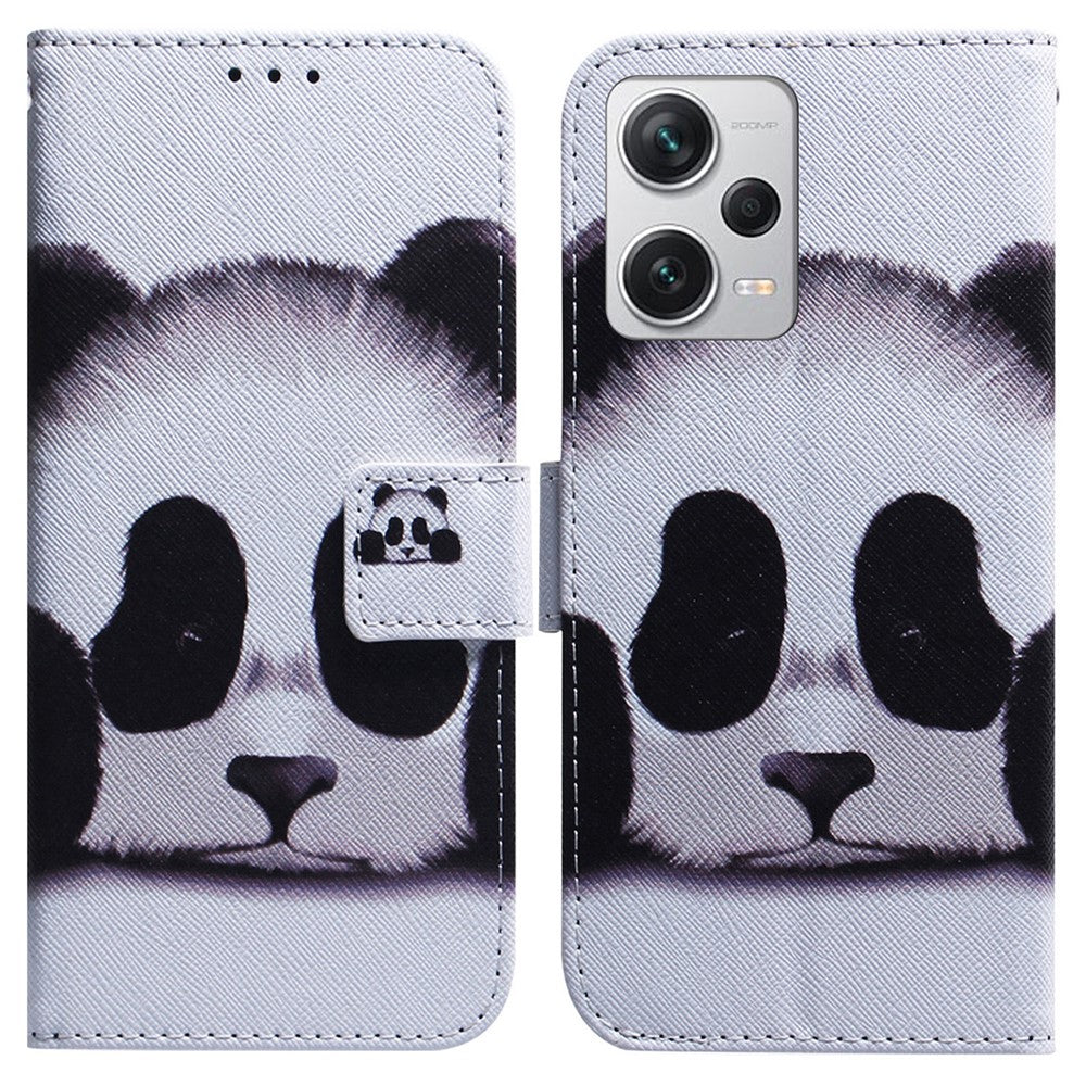 For Xiaomi Redmi Note 12 Pro+ 5G Shockproof Wallet Cover Pattern Printing PU Leather Stand Phone Case