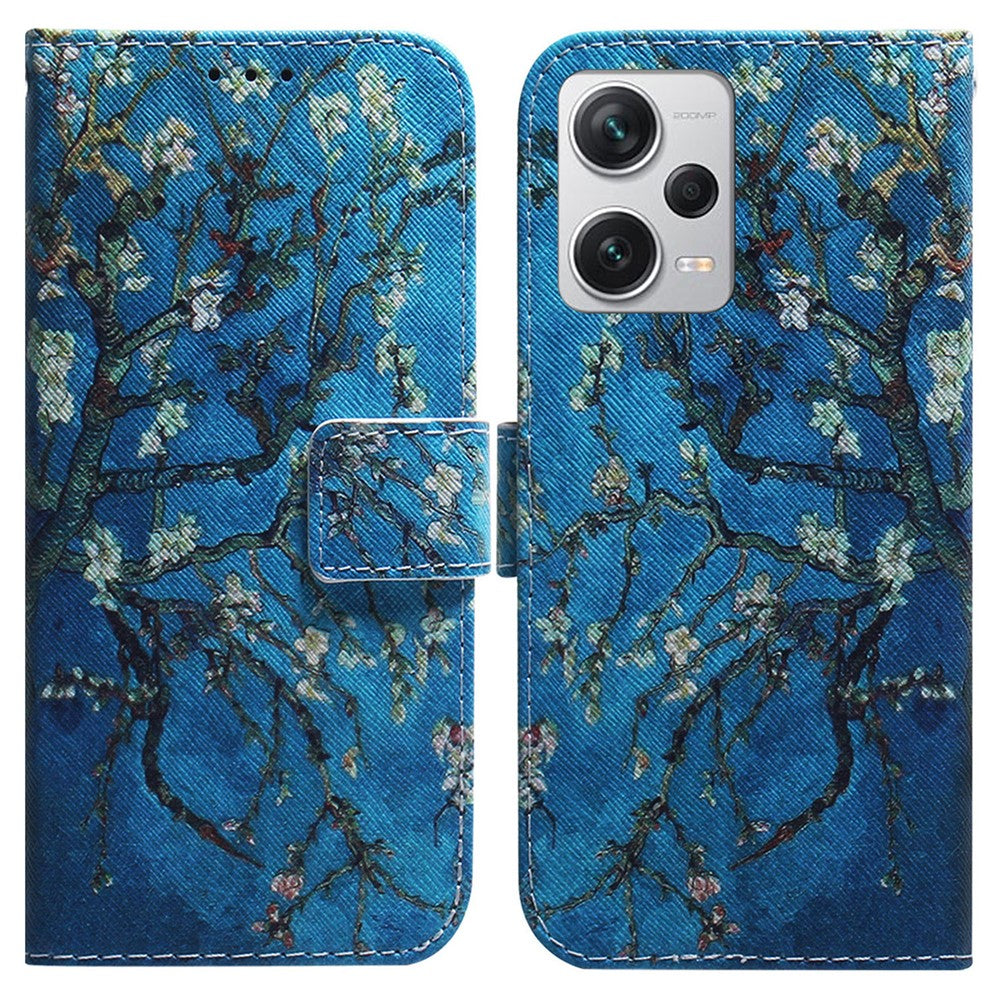 For Xiaomi Redmi Note 12 Pro+ 5G Shockproof Wallet Cover Pattern Printing PU Leather Stand Phone Case