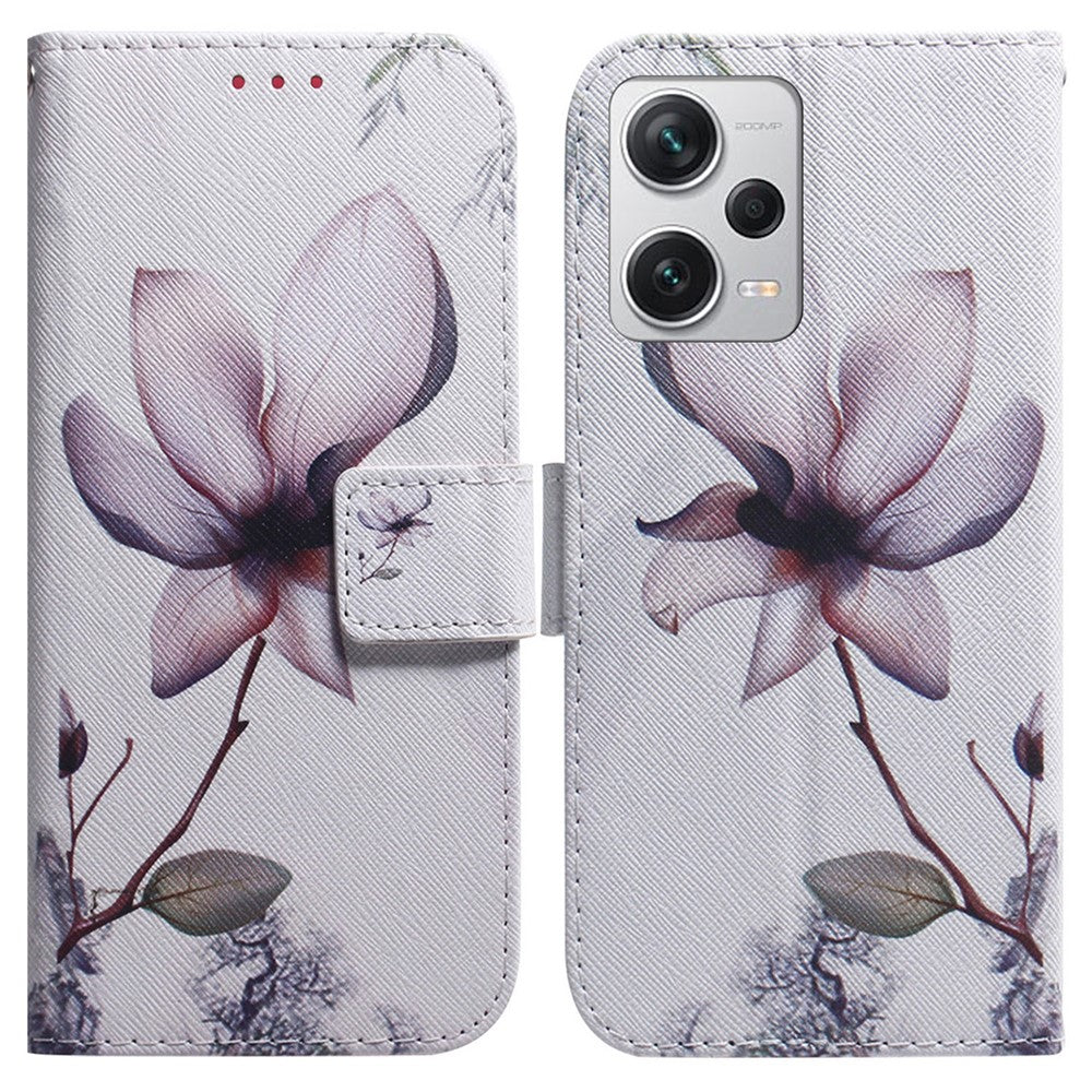Xiaomi Redmi Note 12 Pro+ 5G stötsäkert plånboksfodral mönstertryck PU-läder stativmobilsfodral