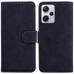 For Xiaomi Redmi Note 12 Pro+ 5G PU Leather Cover Solid Color Wallet Stand Protective Phone Case