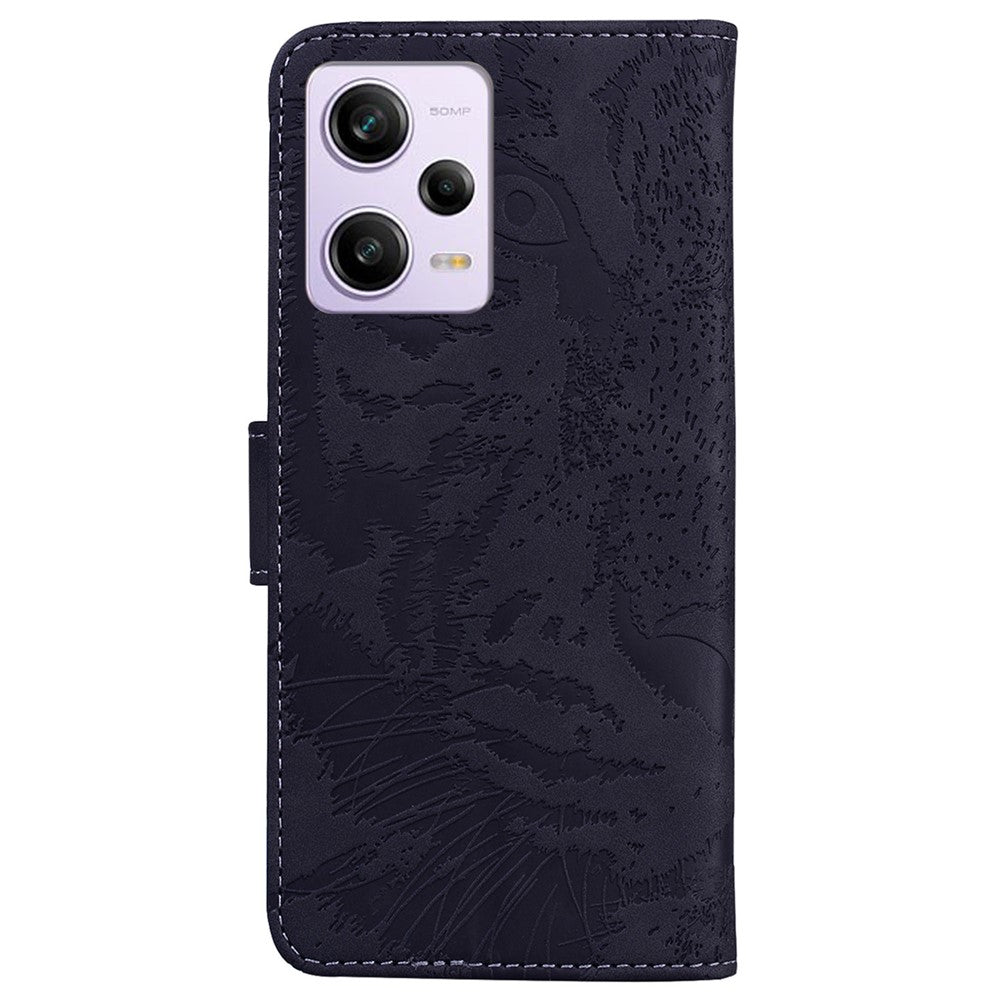 Leather Phone Case for Xiaomi Redmi Note 12 Pro 5G / Note 12 Pro Speed 5G / Poco X5 Pro 5G , Stand Tiger Pattern Imprinted Wallet Cover