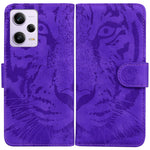 Leather Phone Case for Xiaomi Redmi Note 12 Pro 5G / Note 12 Pro Speed 5G / Poco X5 Pro 5G , Stand Tiger Pattern Imprinted Wallet Cover