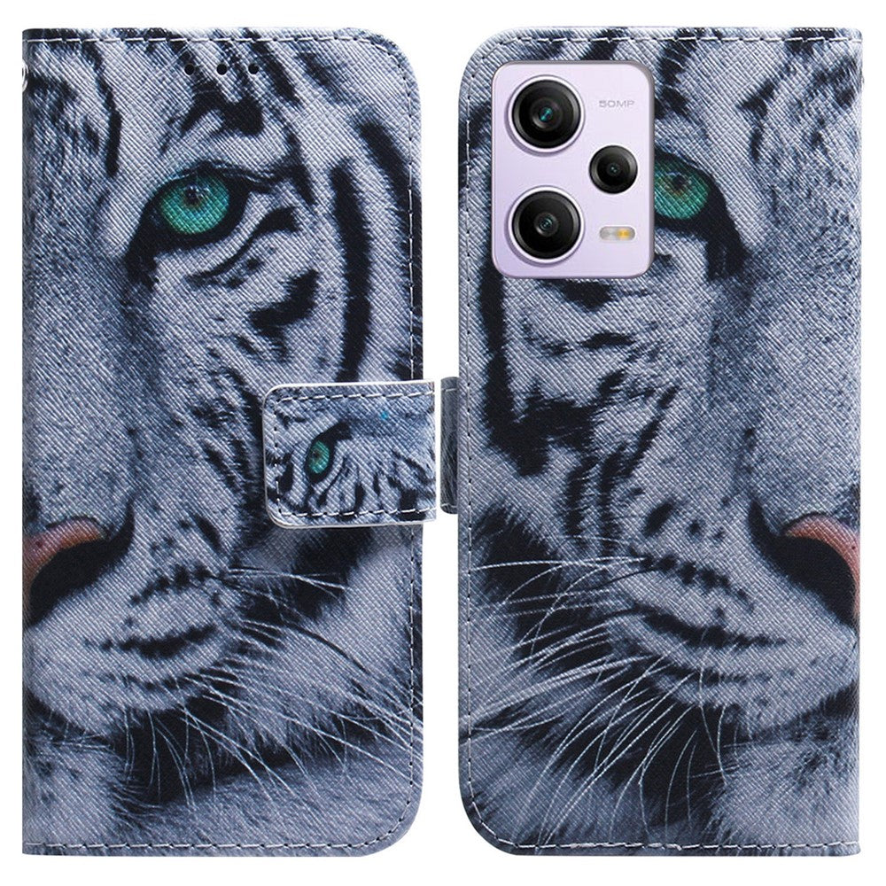 For Xiaomi Poco X5 Pro 5G / Redmi Note 12 Pro 5G / 12 Pro Speed 5G Phone Case Pattern Printing PU Leather Wallet Stand Cover