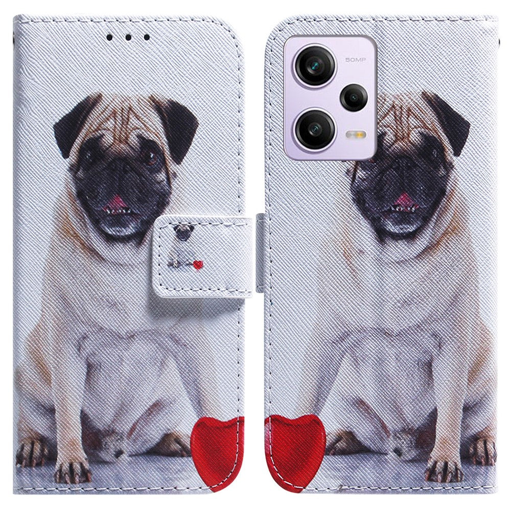 For Xiaomi Poco X5 Pro 5G / Redmi Note 12 Pro 5G / 12 Pro Speed 5G Phone Case Pattern Printing PU Leather Wallet Stand Cover