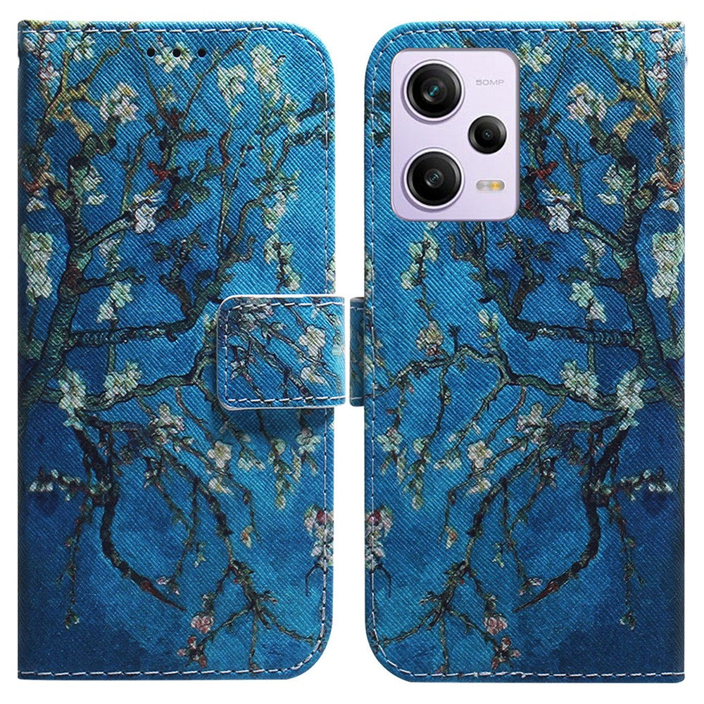 For Xiaomi Poco X5 Pro 5G / Redmi Note 12 Pro 5G / 12 Pro Speed 5G Phone Case Pattern Printing PU Leather Wallet Stand Cover