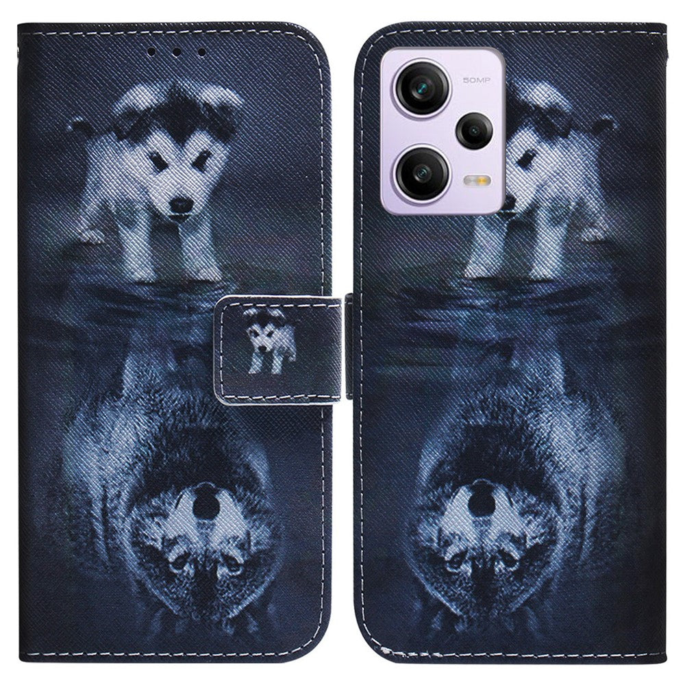For Xiaomi Poco X5 Pro 5G / Redmi Note 12 Pro 5G / 12 Pro Speed 5G Phone Case Pattern Printing PU Leather Wallet Stand Cover