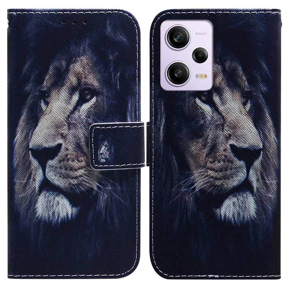 For Xiaomi Poco X5 Pro 5G / Redmi Note 12 Pro 5G / 12 Pro Speed 5G Phone Case Pattern Printing PU Leather Wallet Stand Cover