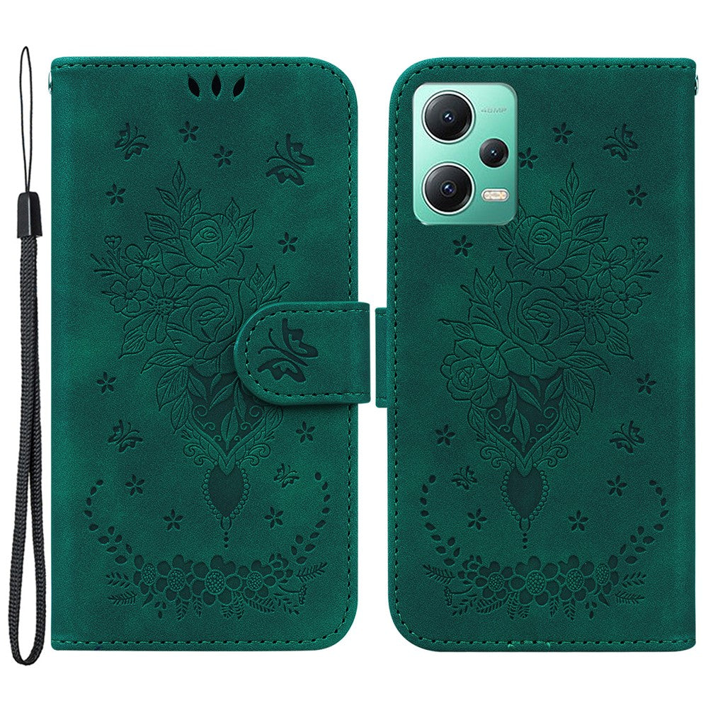 Xiaomi Poco X5 5G / Redmi Note 12 5G (Global) / (Indien) / (Kina) Stötsäkert PU-läderfodral med stativ, plånbok